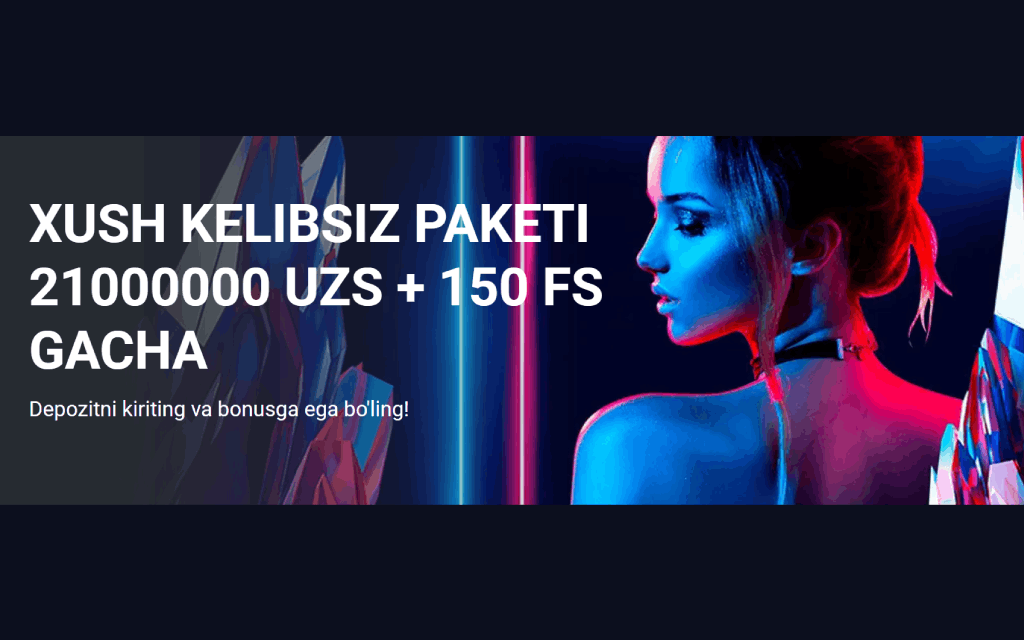 21.000.000 so’m gacha xush kelibsiz bonusi