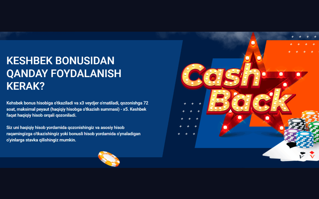 Casino cashback 10% gacha