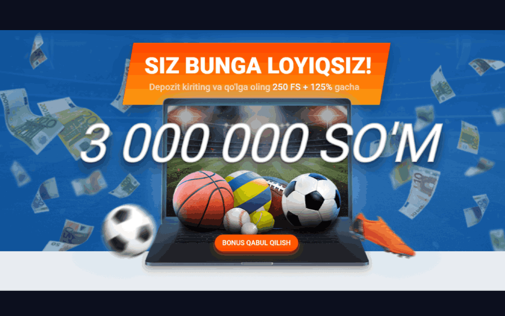 3 000 000 so'mgacha birinchi depozit bonusi